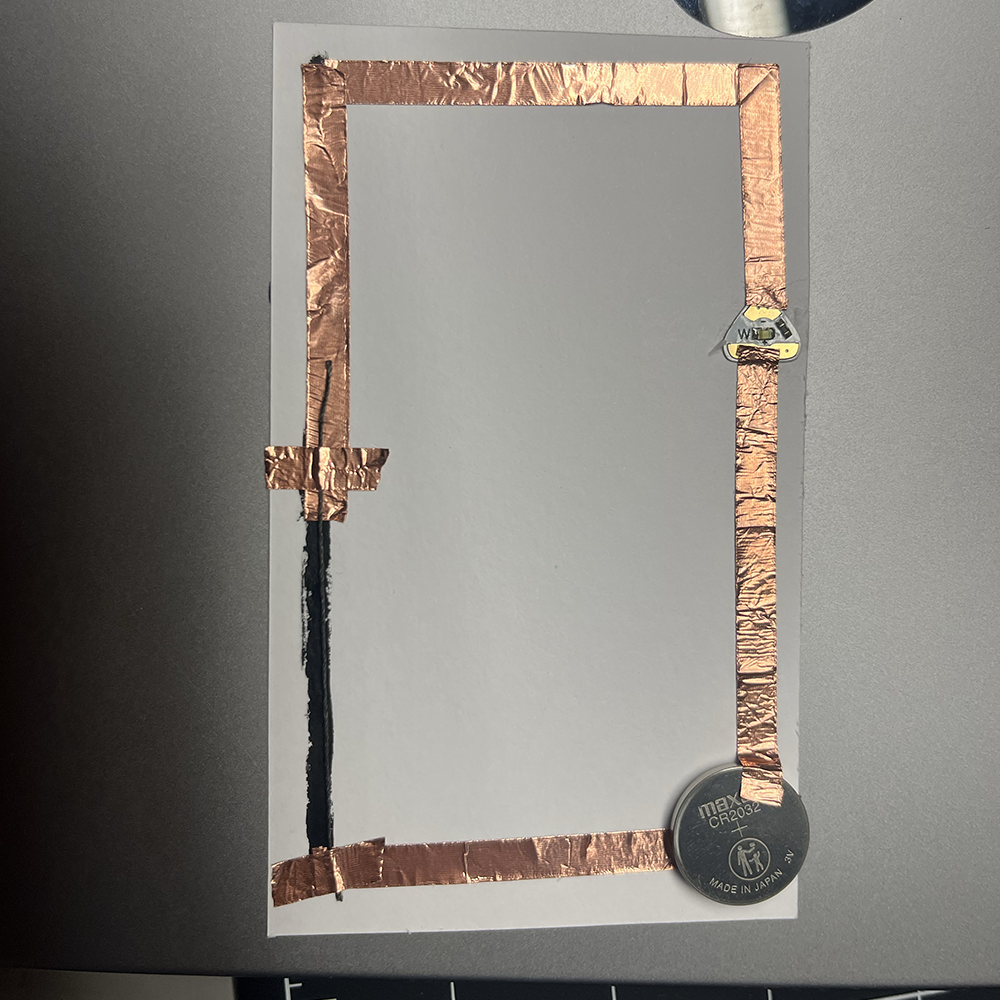 Making test of low voltage electricity using yarn.